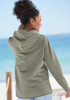 Strandmode|Shirts|Elbsand Kapuzensweatshirt khaki