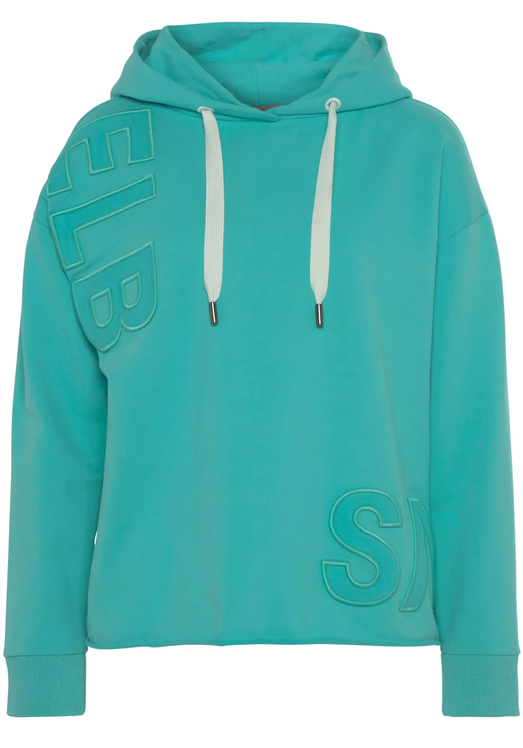 Strandmode|Pullover|Elbsand Kapuzensweatshirt aqua
