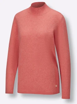 Pullover|CREATION L PREMIUM Kaschmirpullover koralle-meliert