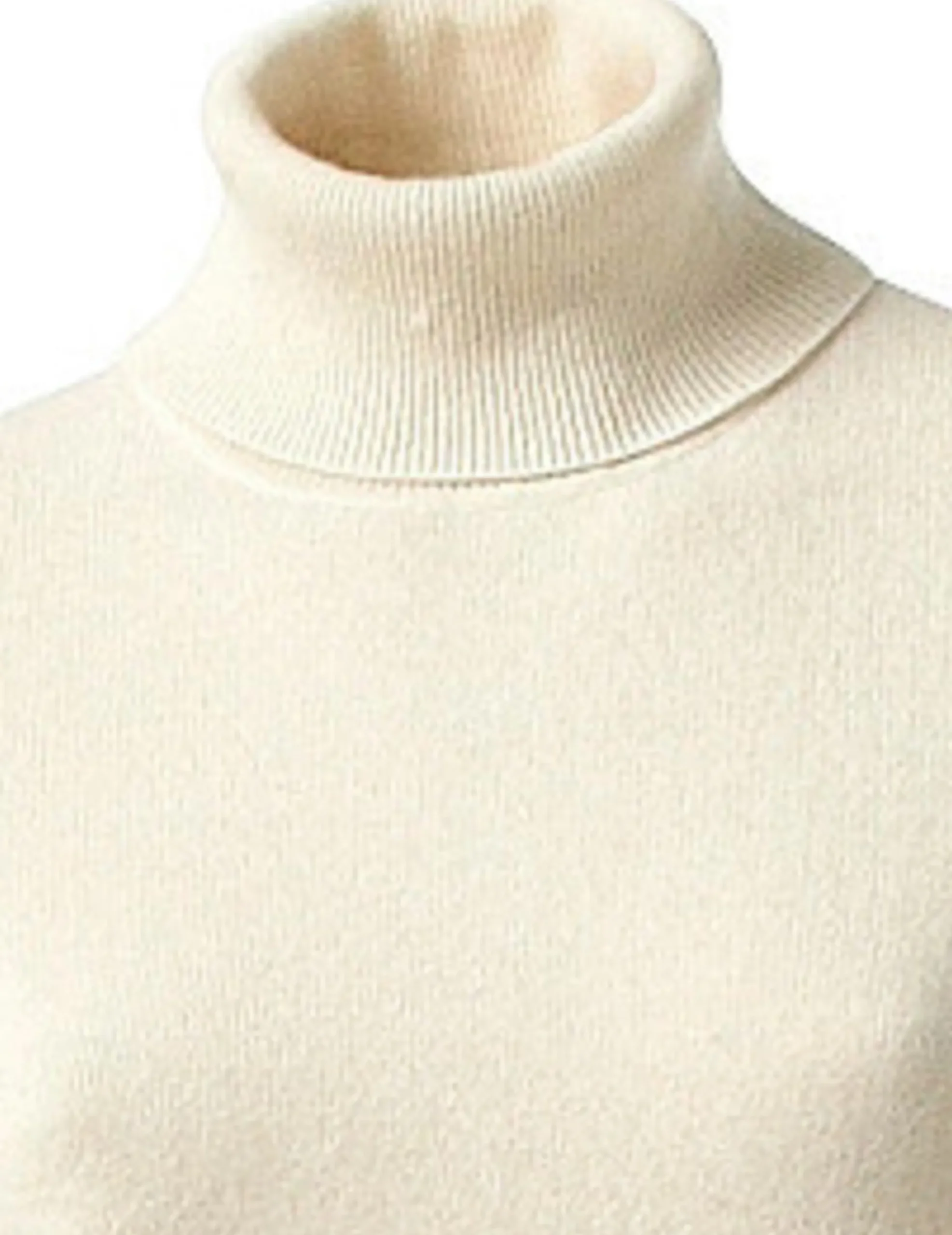 Pullover|heine Kaschmirpullover mit Rollkragen wollweiß