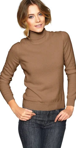 Pullover|heine Kaschmirpullover mit Rollkragen camel