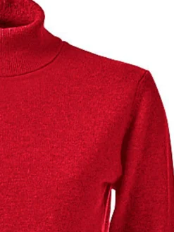 Pullover|heine Kaschmirpullover mit Rollkragen rot