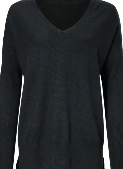 Pullover|heine Kaschmirpullover mit V-Ausschnitt schwarz
