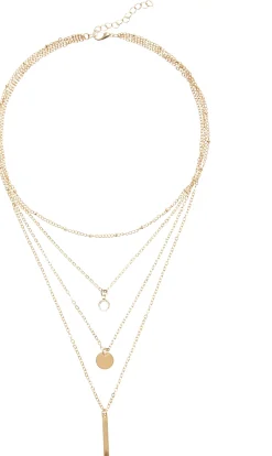 Schmuck|LASCANA Kette mit Anhänger goldfarben