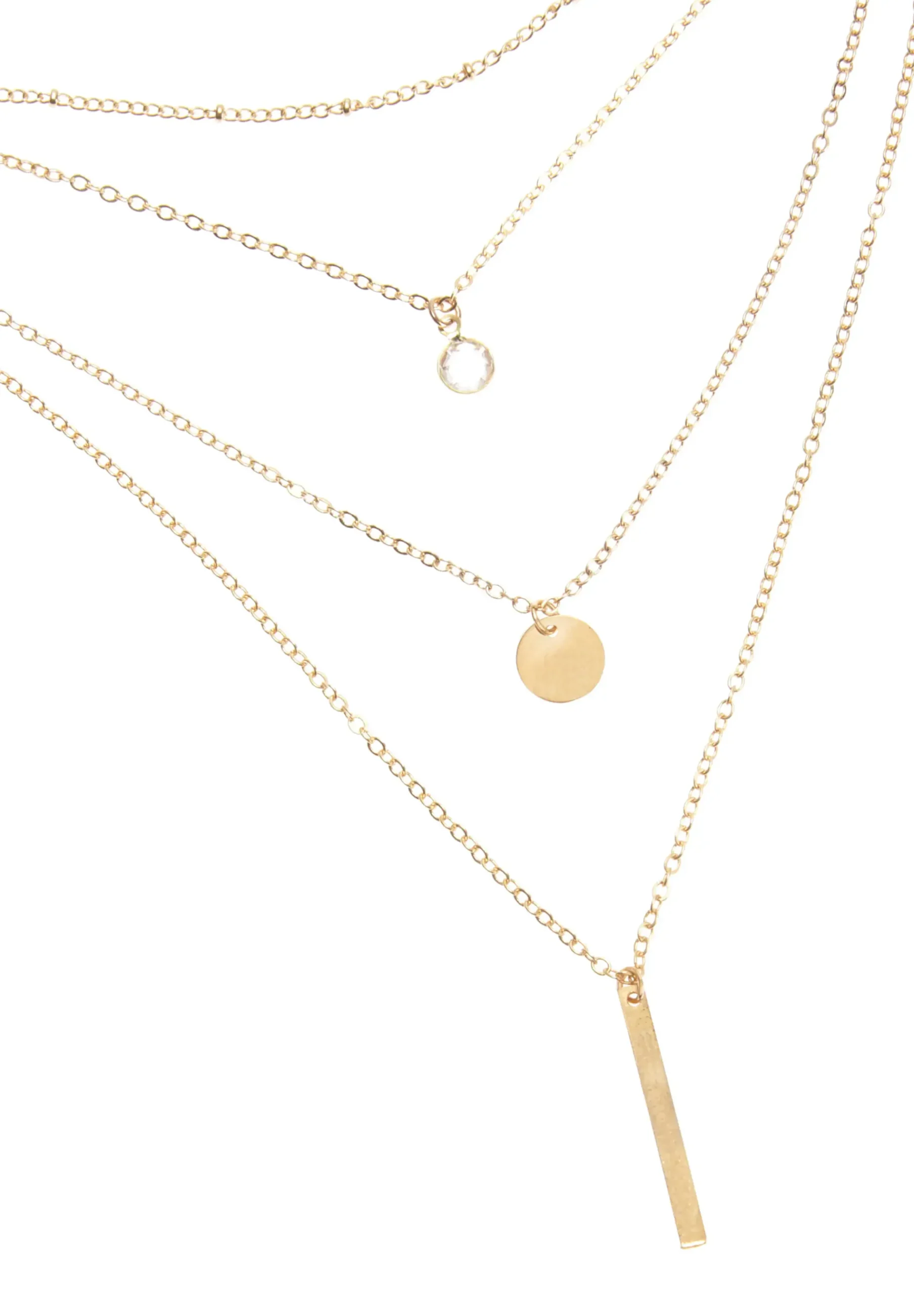 Schmuck|LASCANA Kette mit Anhänger goldfarben