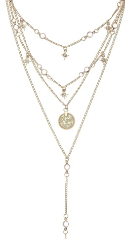 Schmuck|LASCANA Kette mit Anhänger goldfarben