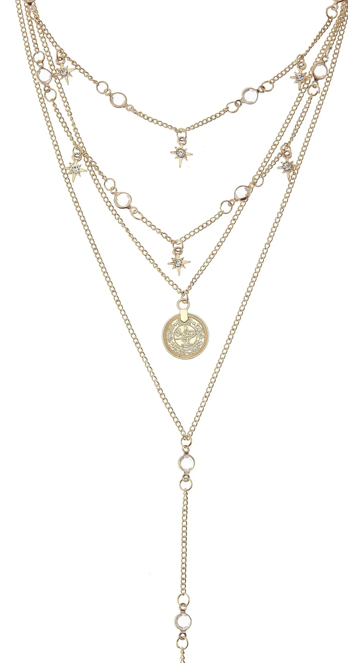 Schmuck|LASCANA Kette mit Anhänger goldfarben