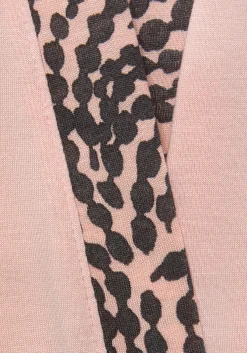 Nachtwäsche|LASCANA Kimono rosaanthrazitgemustert