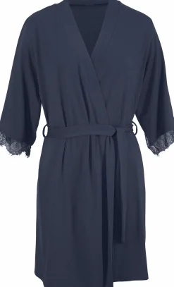 Nachtwäsche|LASCANA Kimono blau