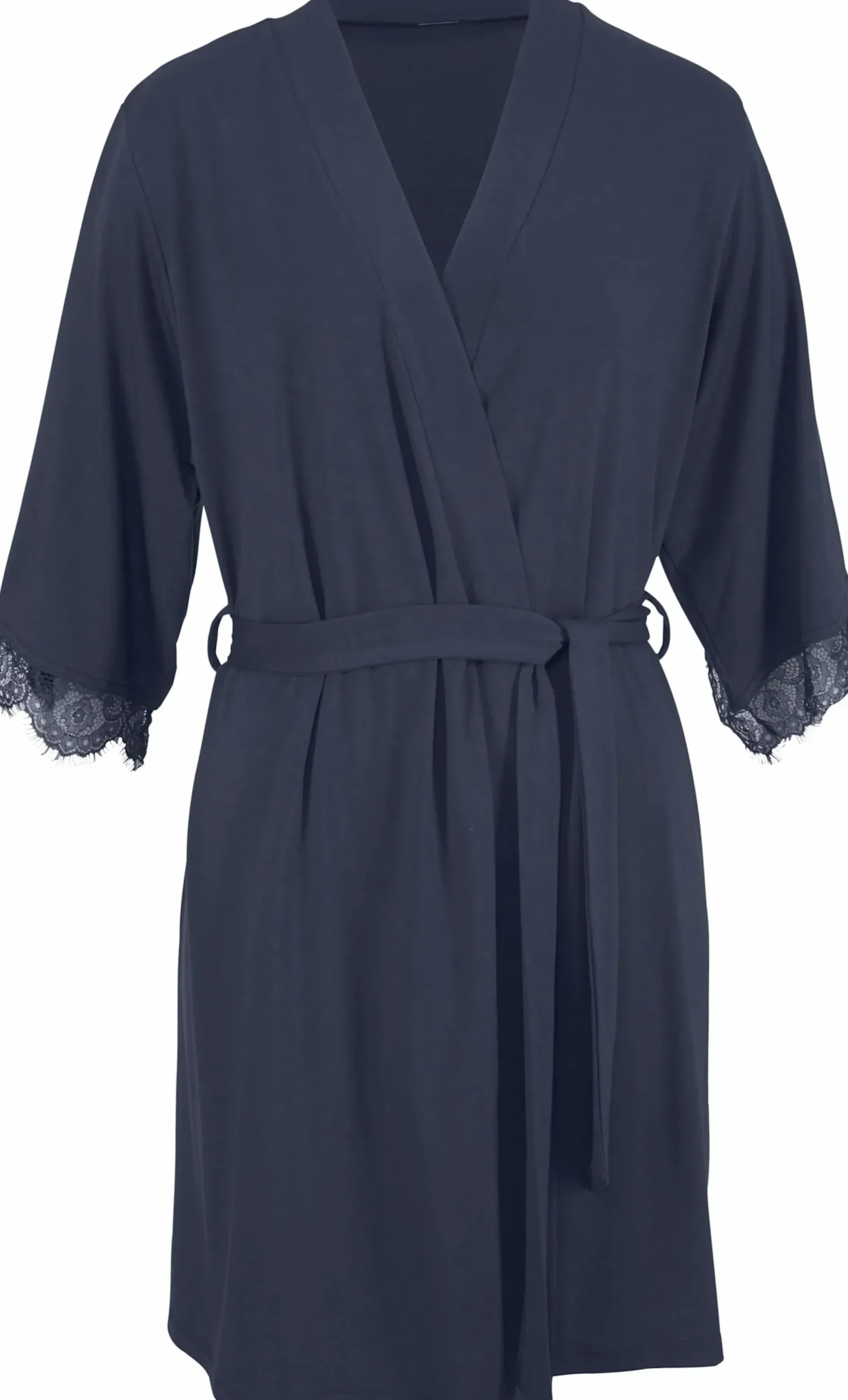 Nachtwäsche|LASCANA Kimono blau