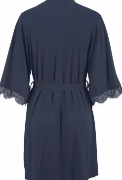 Nachtwäsche|LASCANA Kimono blau