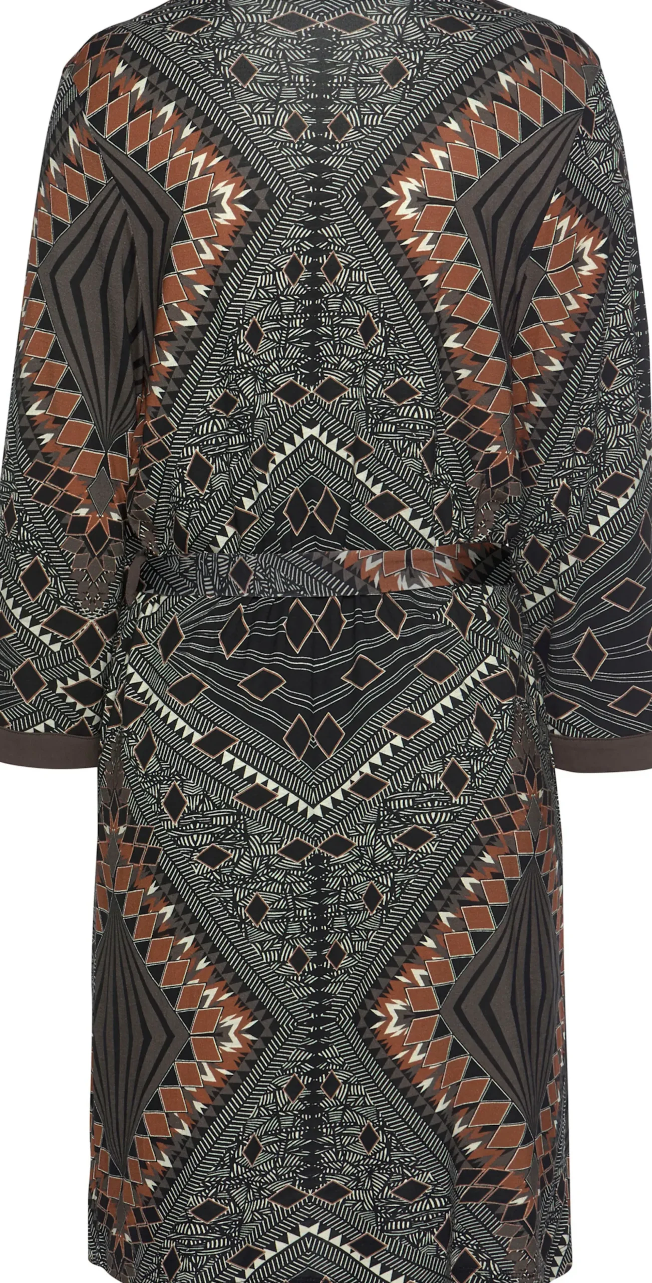 Nachtwäsche|LASCANA Kimono braun-gemustert