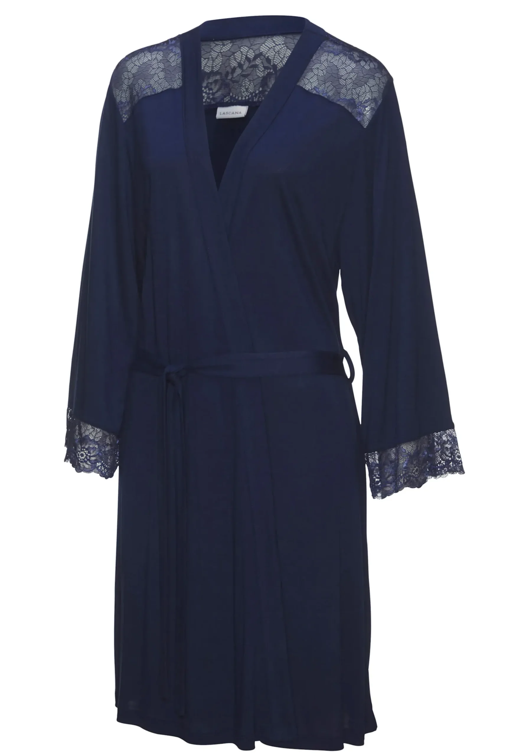 Nachtwäsche|LASCANA Kimono nachtblau