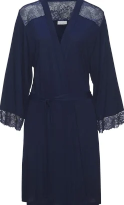 Nachtwäsche|LASCANA Kimono nachtblau
