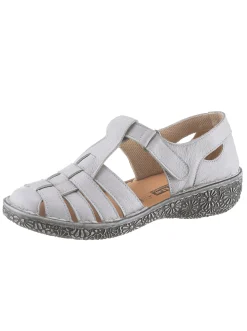 Sandalen & Sandaletten|Loretta Klettschuh ecru
