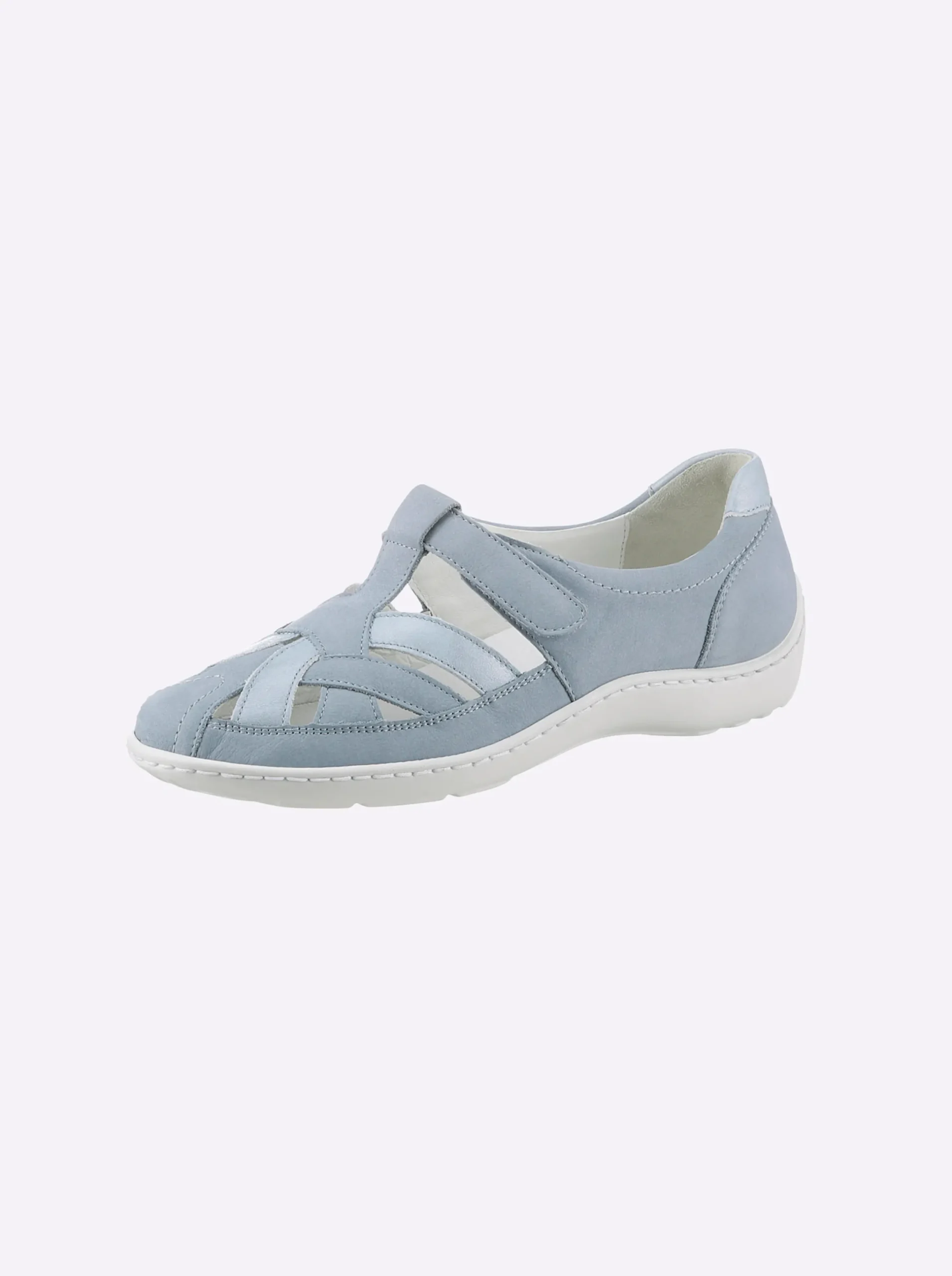 Sneakers & Schnürer|Waldläufer Klettschuh bleu