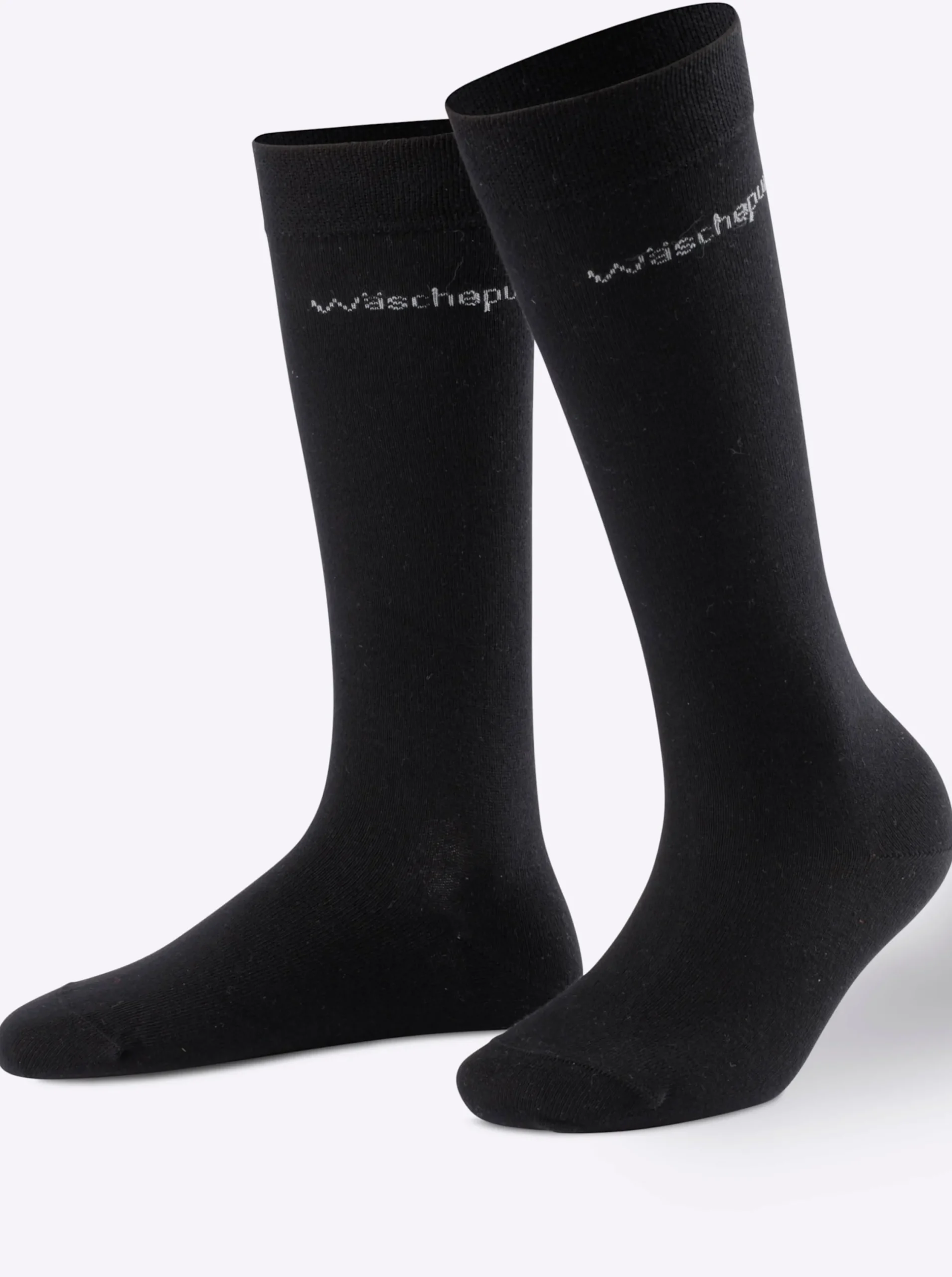 Strümpfe & Socken|wäschepur Kniestrümpfe schwarz