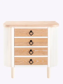 Badmöbel|heine home Kommode weiß-natur