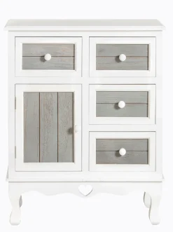 Badmöbel|heine home Kommode weiß-grau