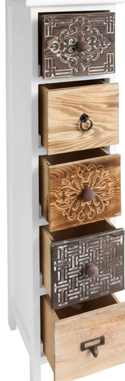 Badmöbel|heine home Kommode weiß-braun