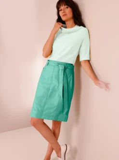 Blusen|CREATION L PREMIUM Kurzarmbluse zartmint
