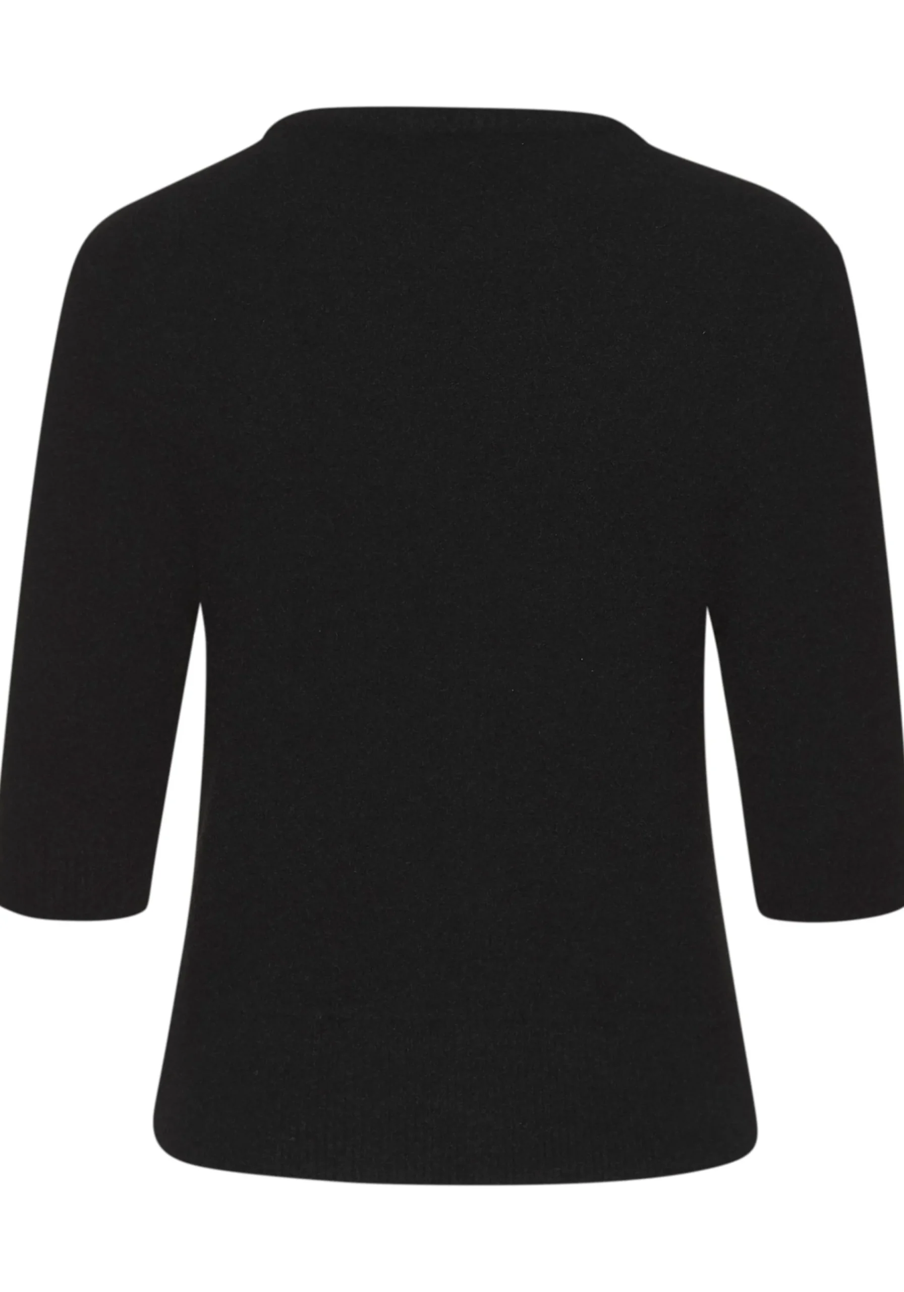 Pullover|LASCANA Kurzarmpullover schwarz