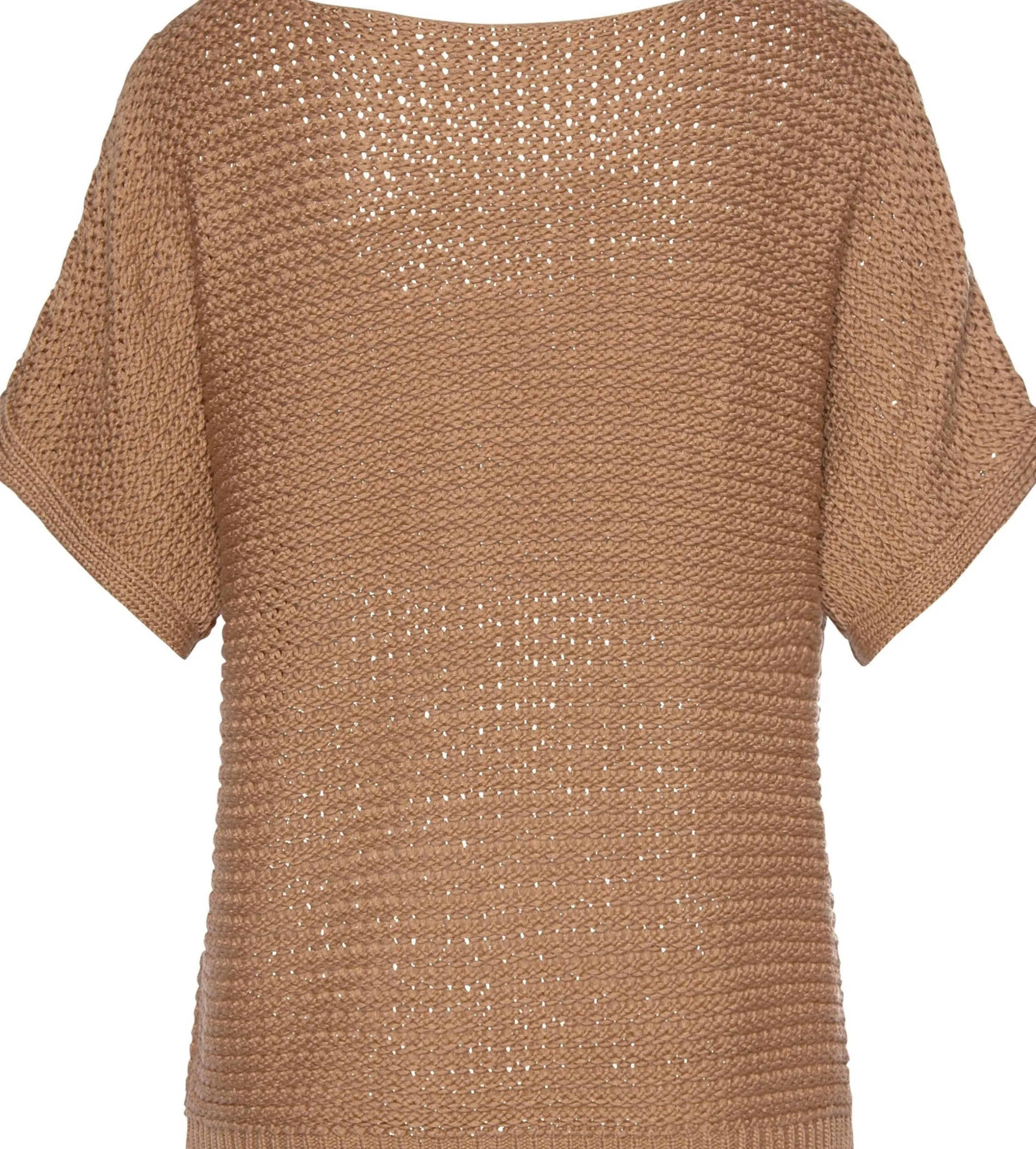 Strandmode|Pullover|LASCANA Kurzarmpullover camelfarben