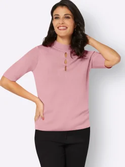 Pullover| Kurzarmpullover hortensie