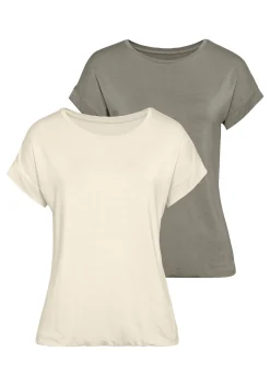 Strandmode|Shirts|Vivance Kurzarmshirt beige,khaki