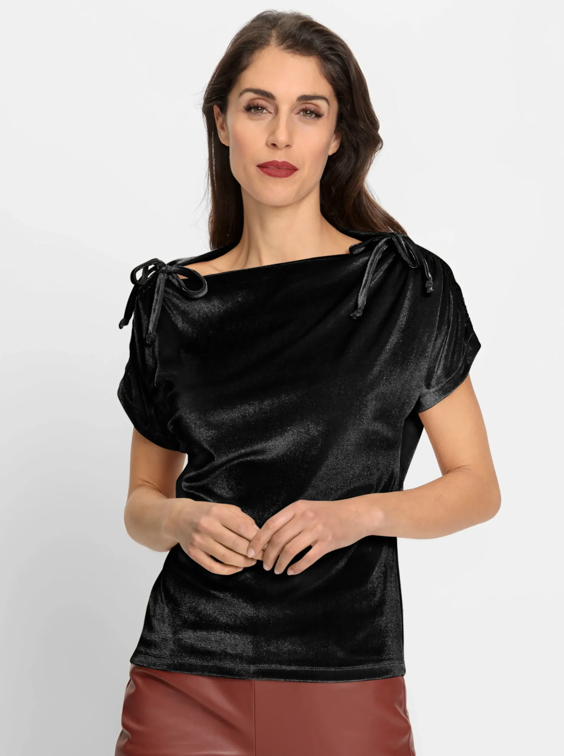 Shirts|heine Kurzarmshirt schwarz