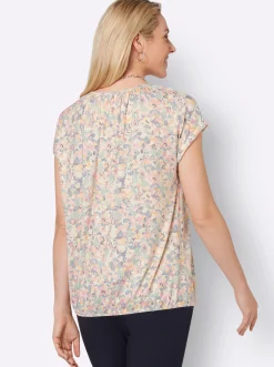 Shirts| Kurzarmshirt champagner-bedruckt