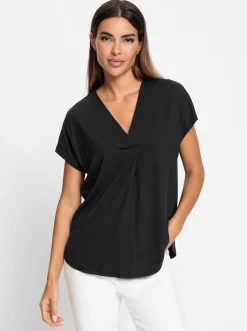 Shirts|heine Kurzarmshirt schwarz