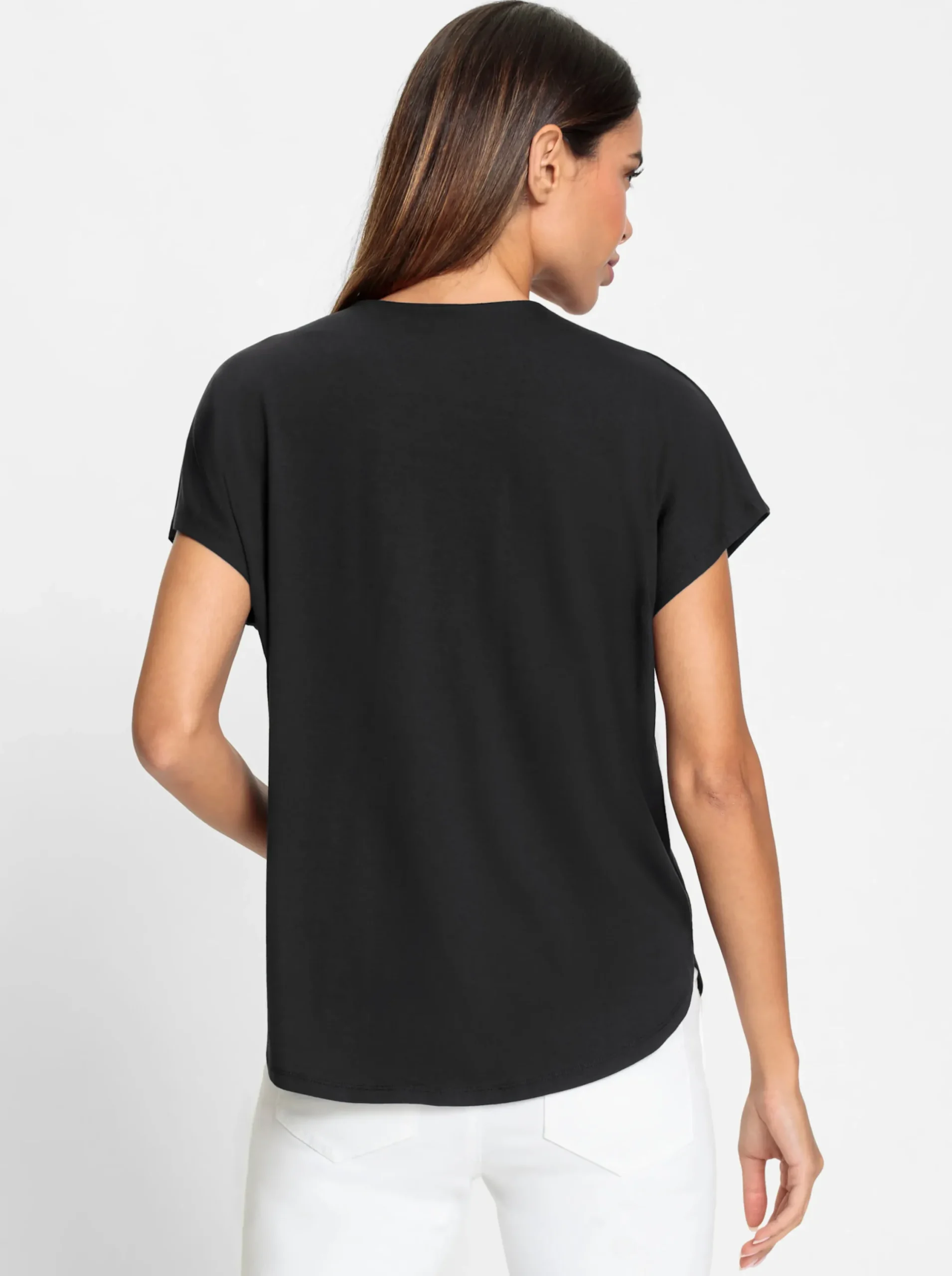Shirts|heine Kurzarmshirt schwarz