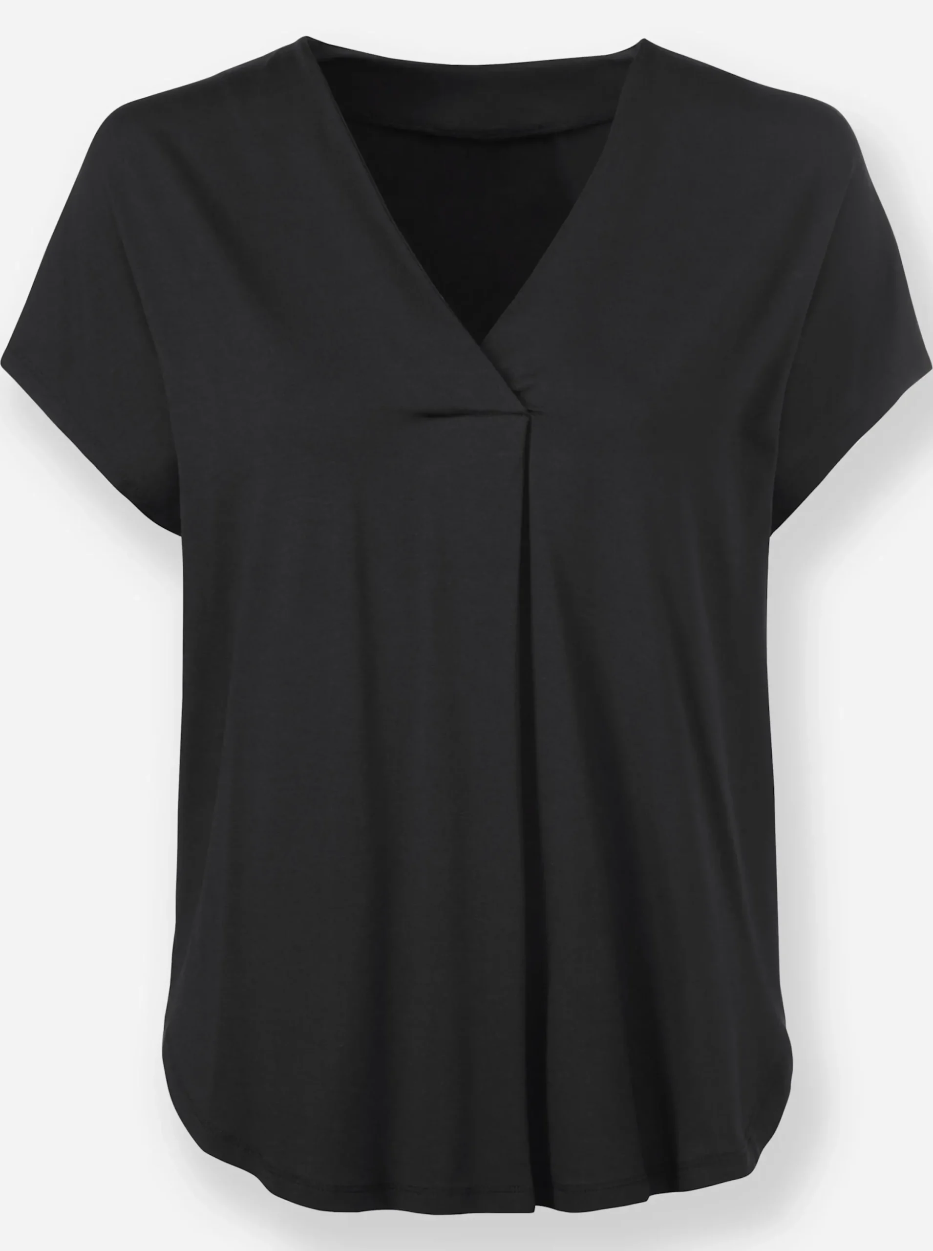 Shirts|heine Kurzarmshirt schwarz