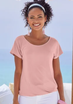 Strandmode|Shirts|Vivance Kurzarmshirt rose