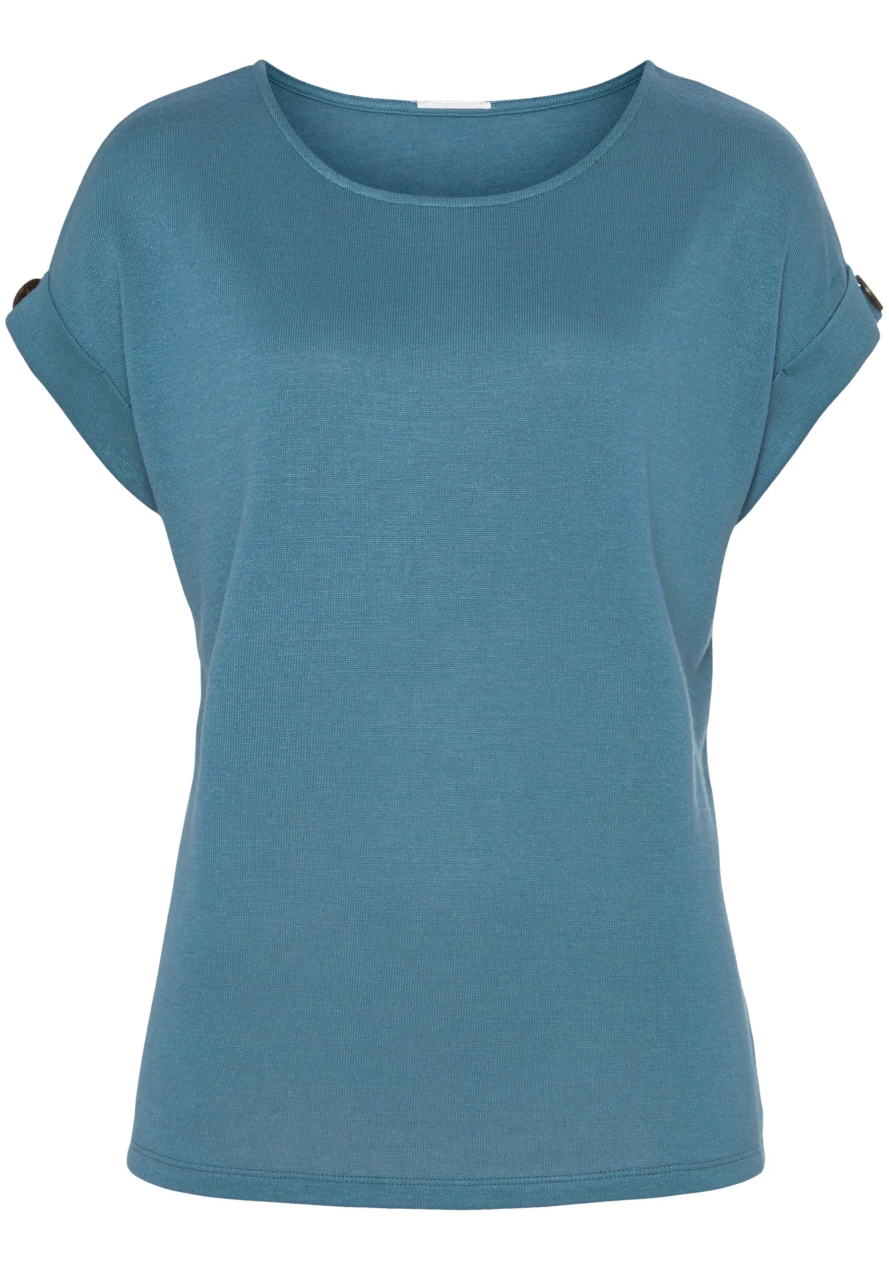 Strandmode|LASCANA Kurzarmshirt blau