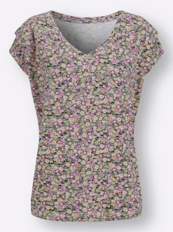 Shirts| Kurzarmshirt anthrazit-bedruckt