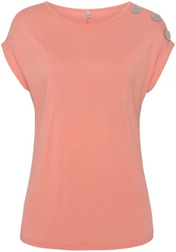 Shirts|Buffalo Kurzarmshirt peach