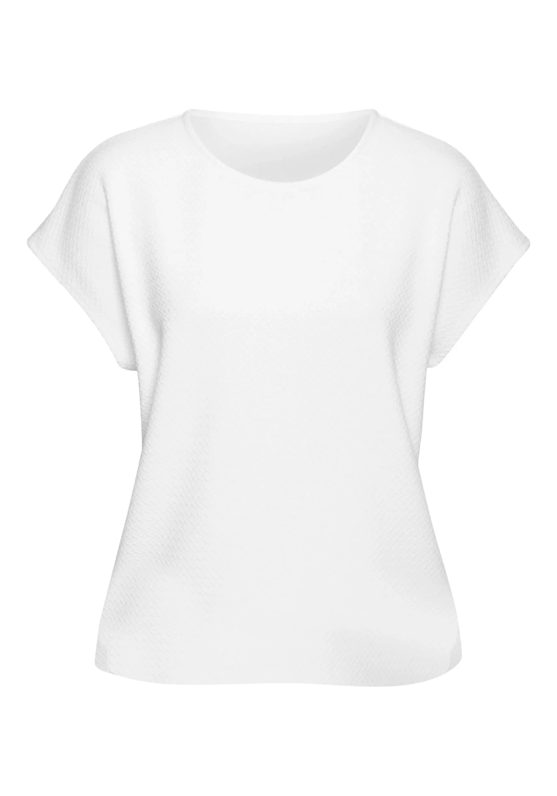 Strandmode|Vivance Kurzarmshirt creme