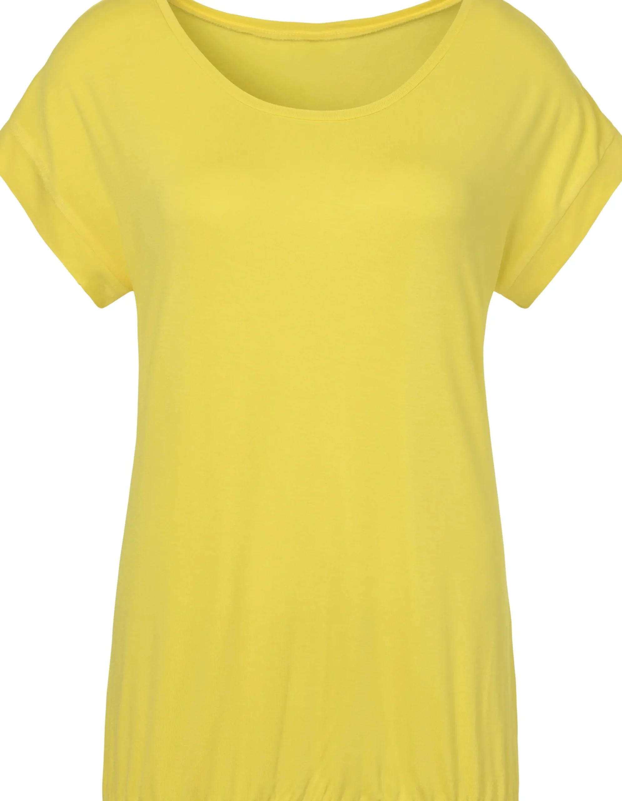 Strandmode|Vivance Kurzarmshirt gelb,creme