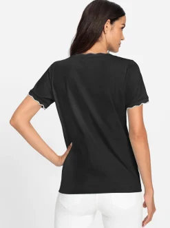 Shirts|heine Kurzarmshirt schwarz