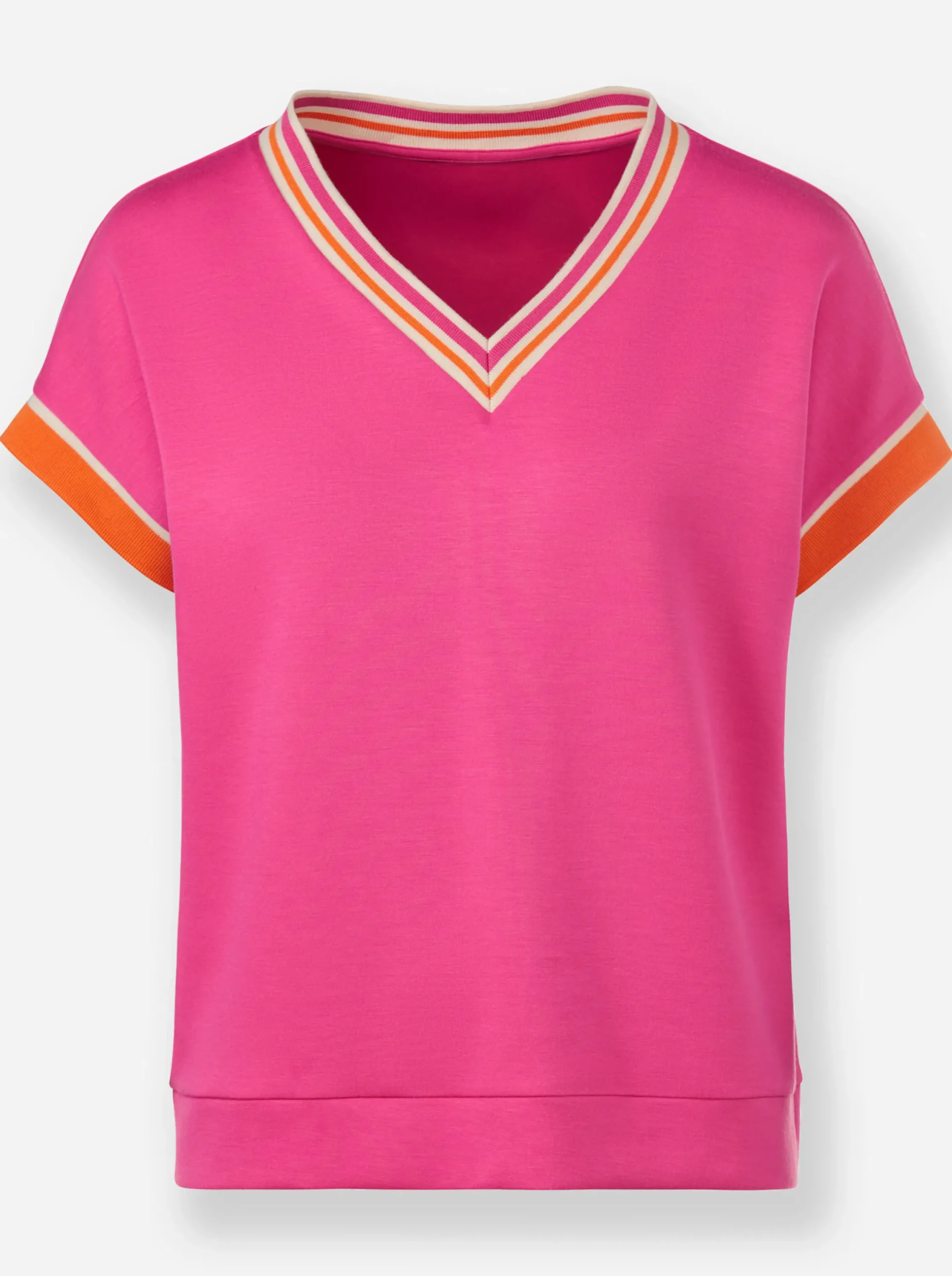 Shirts|heine Kurzarmshirt fuchsia-orange