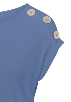 Strandmode|Shirts|Buffalo Kurzarmshirt rauchblau