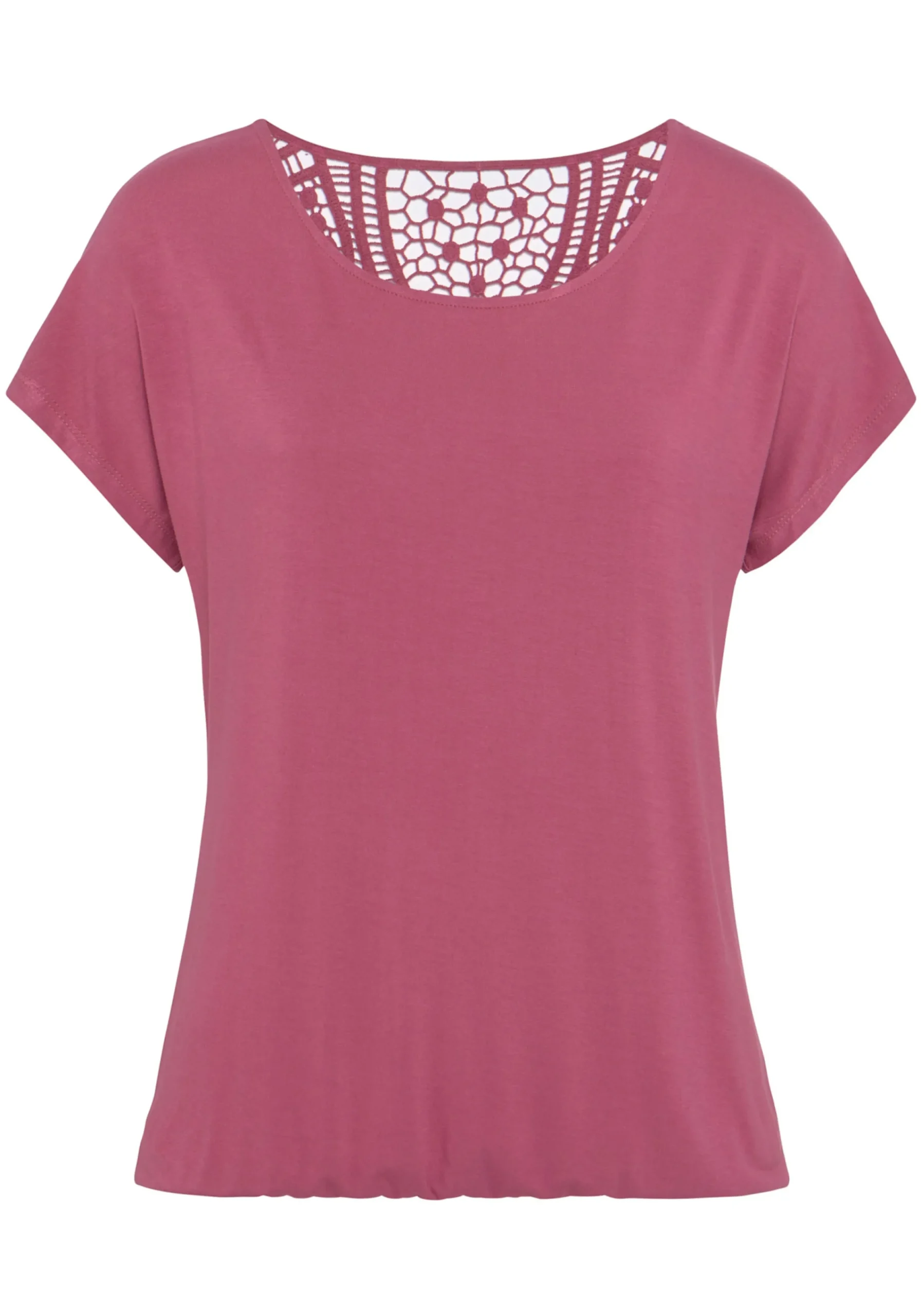 Strandmode|Vivance Kurzarmshirt rose,beere