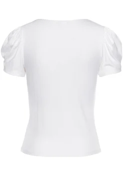 Shirts|LASCANA Kurzarmshirt weiß