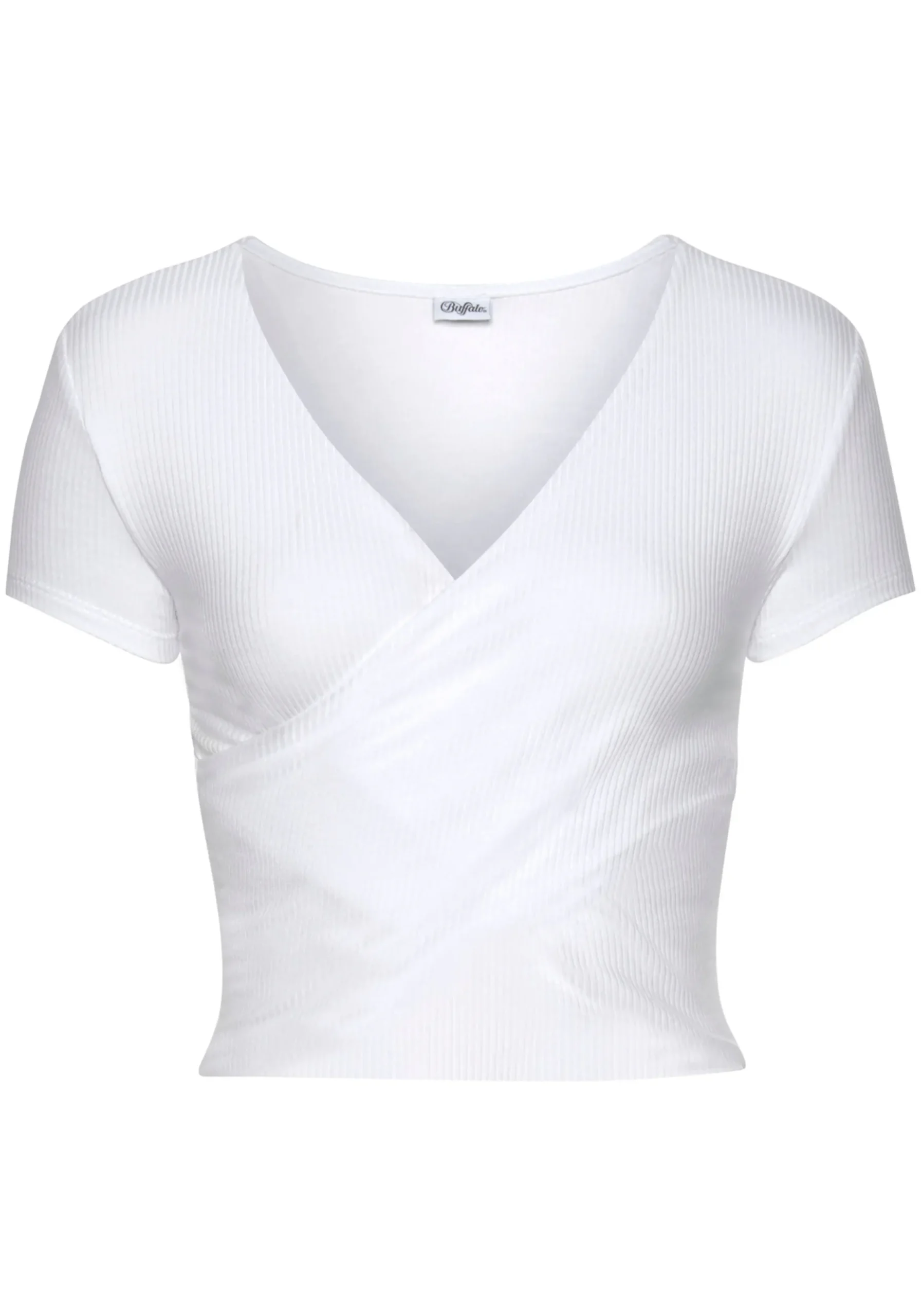 Strandmode|Buffalo Kurzarmshirt weiß