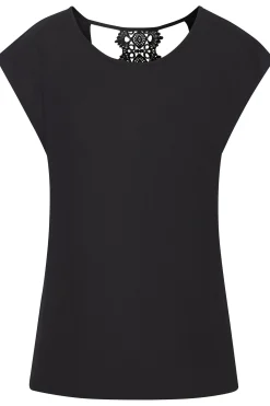 Strandmode|LASCANA Kurzarmshirt schwarz