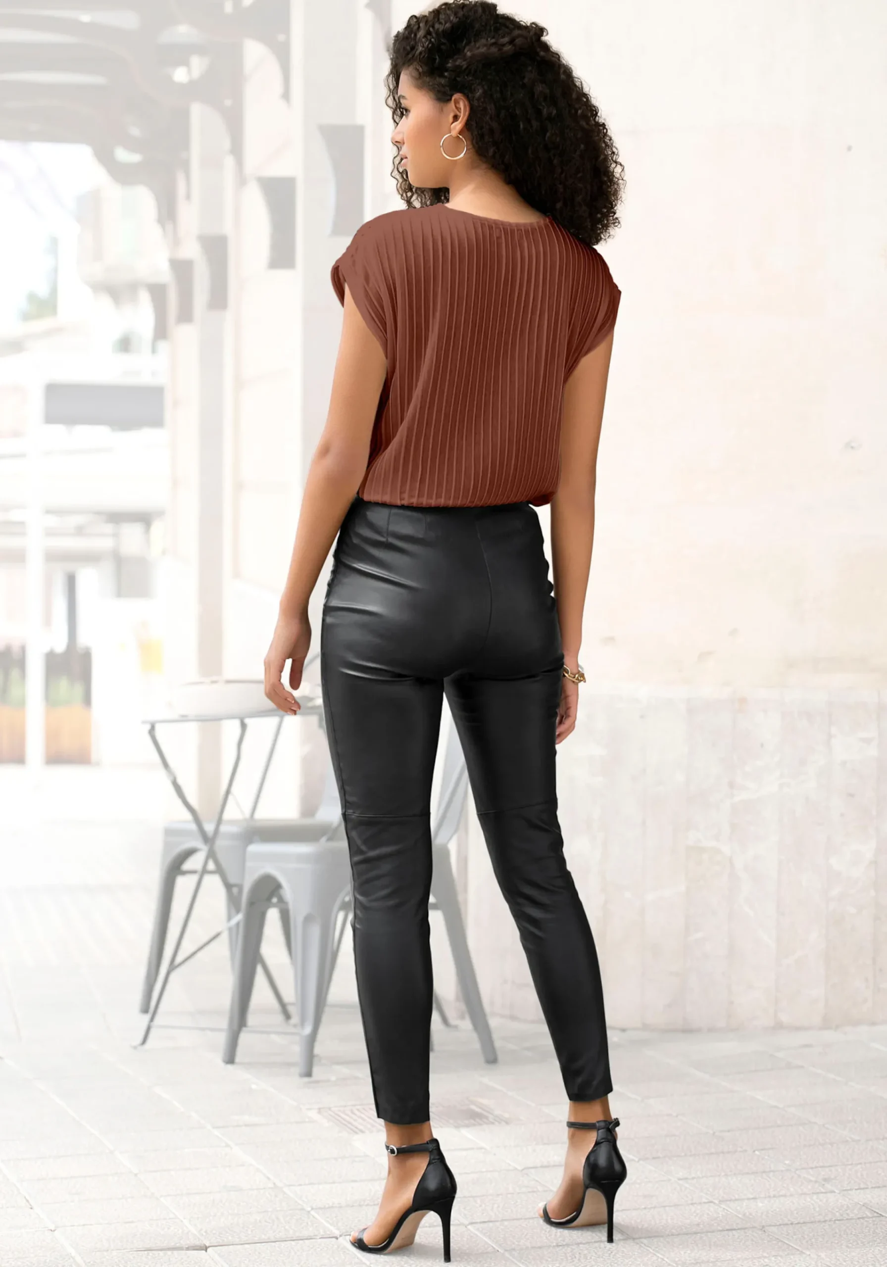 Shirts|LASCANA Kurzarmshirt rostbraun