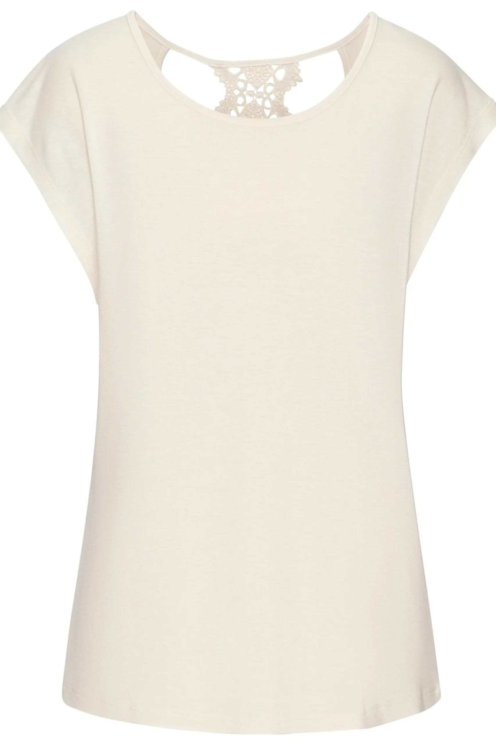 Strandmode|Shirts|LASCANA Kurzarmshirt creme