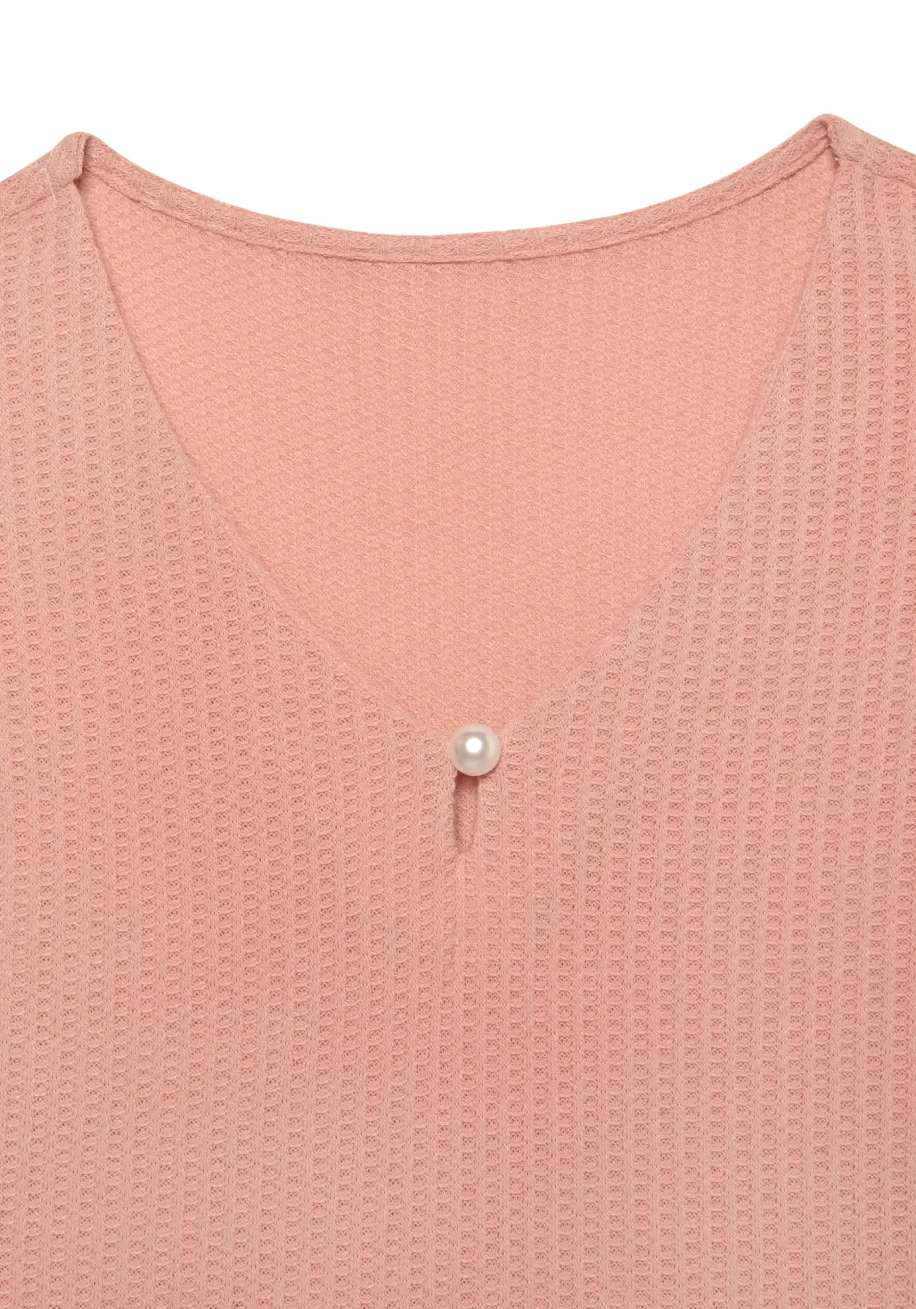 Strandmode|Shirts|LASCANA Kurzarmshirt rose